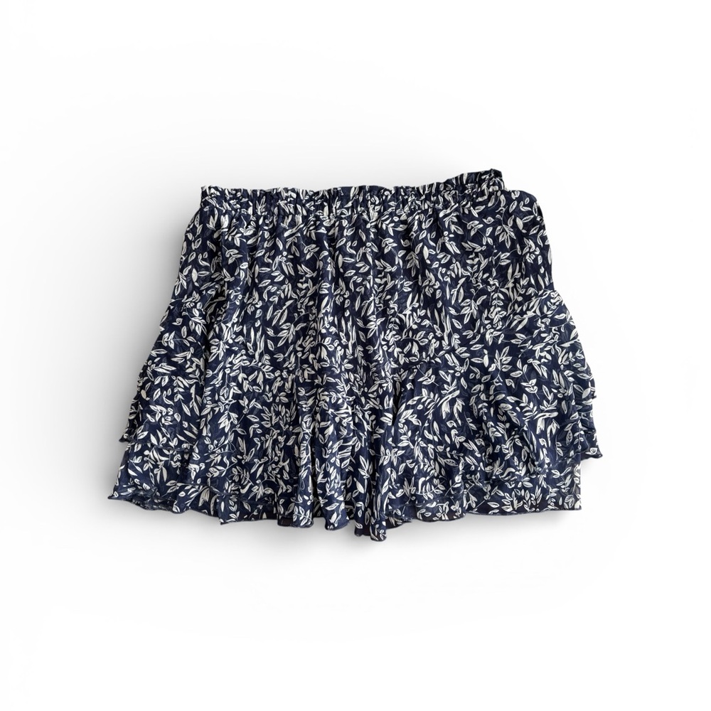 Amazon Women's Navy and White Floral Skort